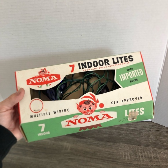 Vtg NOMA String Lights with Multicoloured Bulbs - Picture 7 of 7